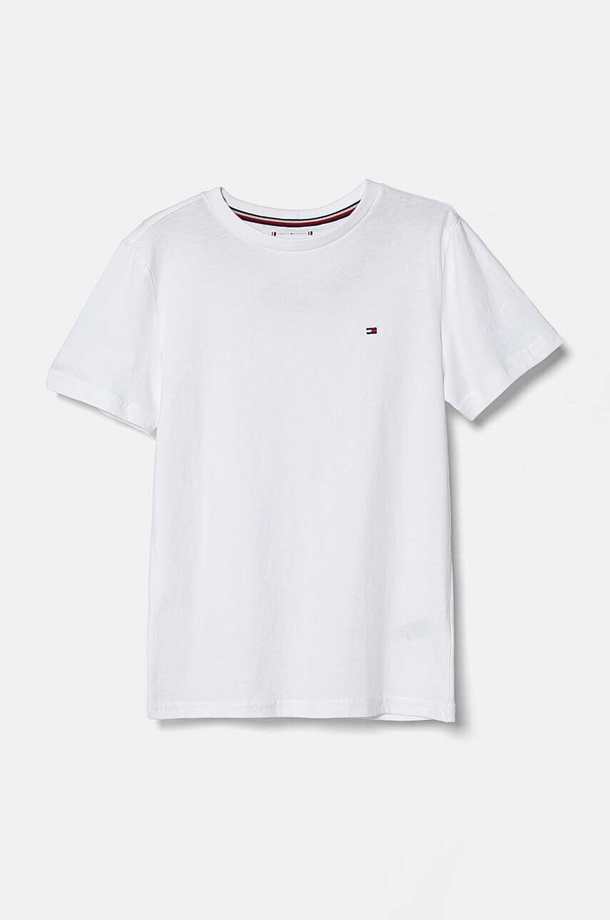 Detské bavlnené tričko Tommy Hilfiger 2-pak šedá farba, melanžové, UK0UK00073