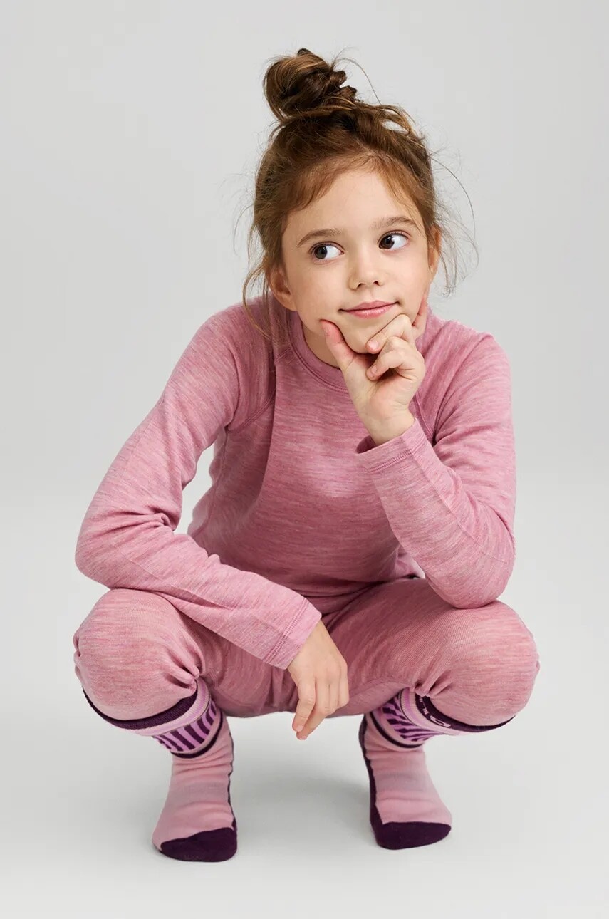 Detská funkčná spodná bielizeň Reima Kinsei ružová farba, 5200029A