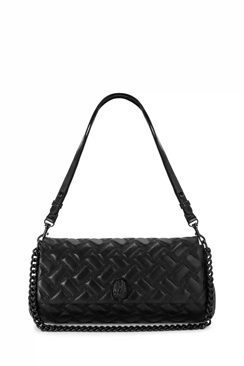 Kožená kabelka Kurt Geiger London čierna farba, 4028500109