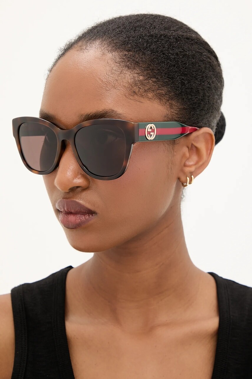 Slnečné okuliare Gucci dámske, oranžová farba, GG1866SK