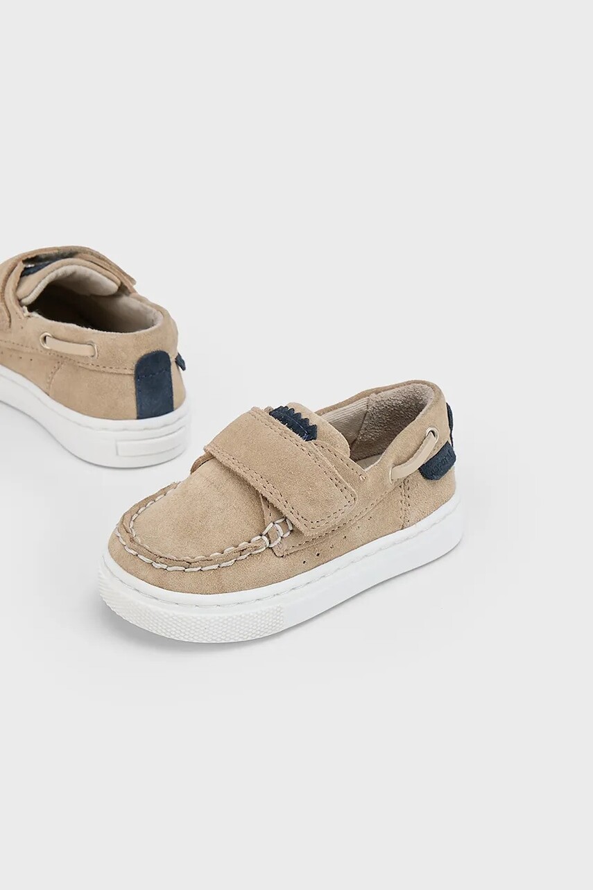 Detské semišové mokasíny Mayoral zelená farba, 41674