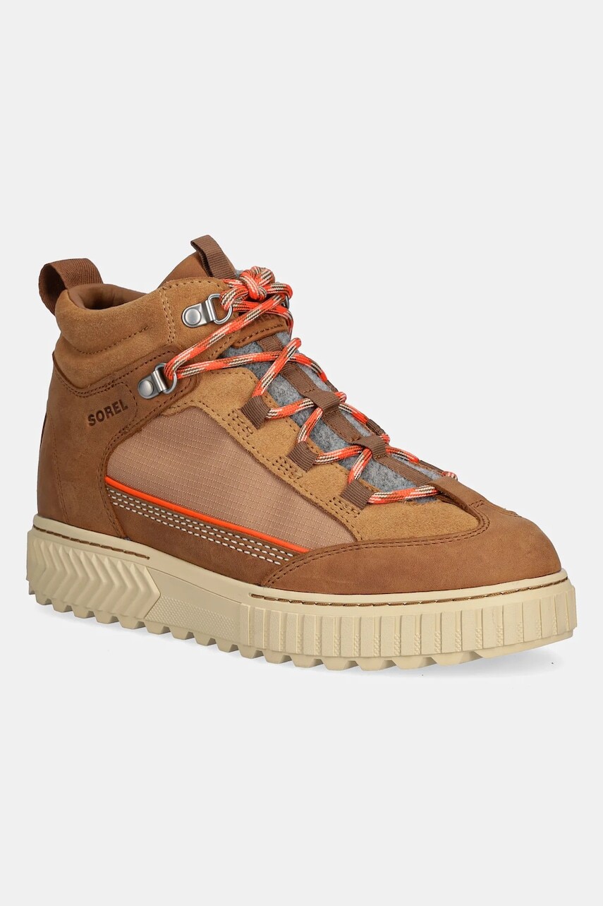 Semišové tenisky Sorel ONA AVE PEAK BOOT WP hnedá farba, 2138441242