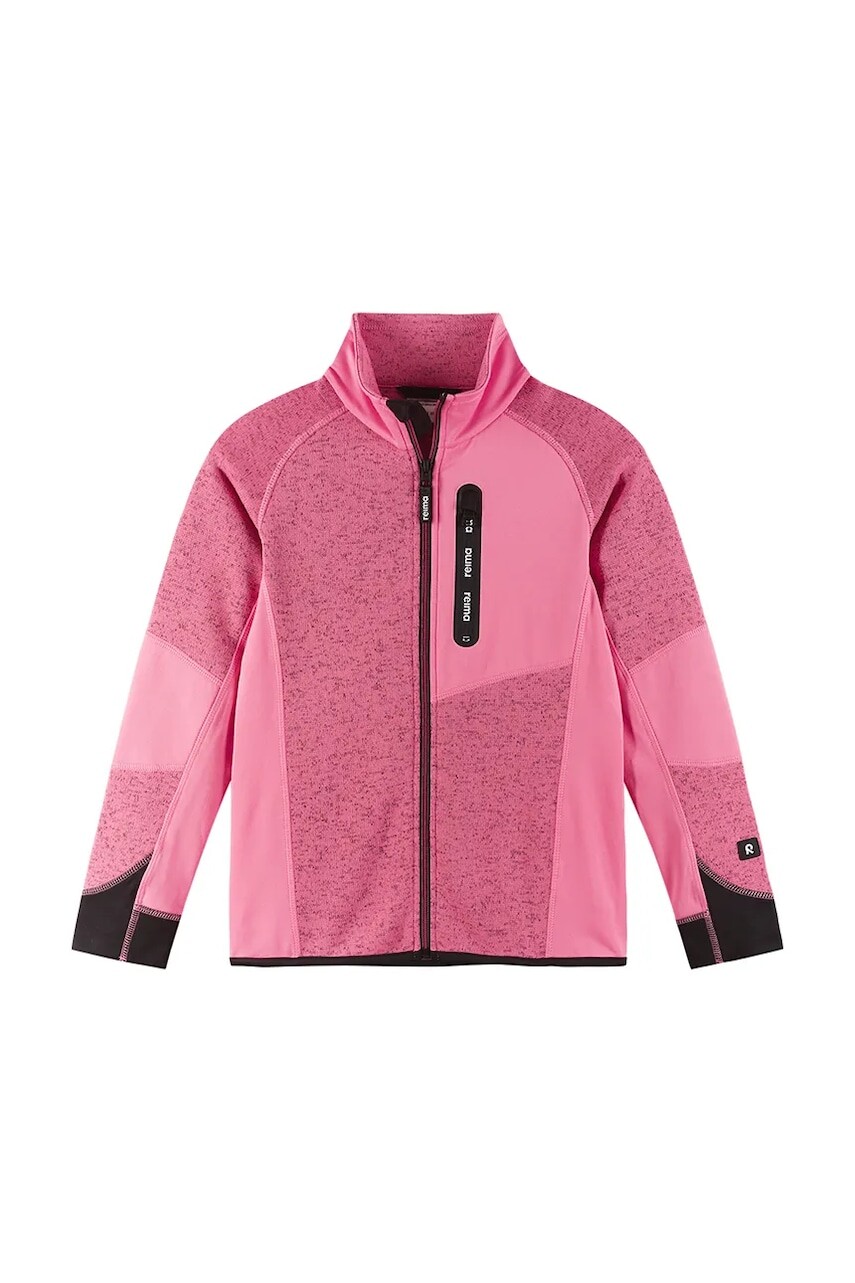 Detská fleecová mikina Reima Laskien šedá farba, melanžová, 5200047B