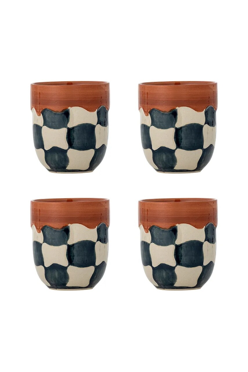 Sada pohárov Bloomingville Check 375 ml 4-pak viac farieb