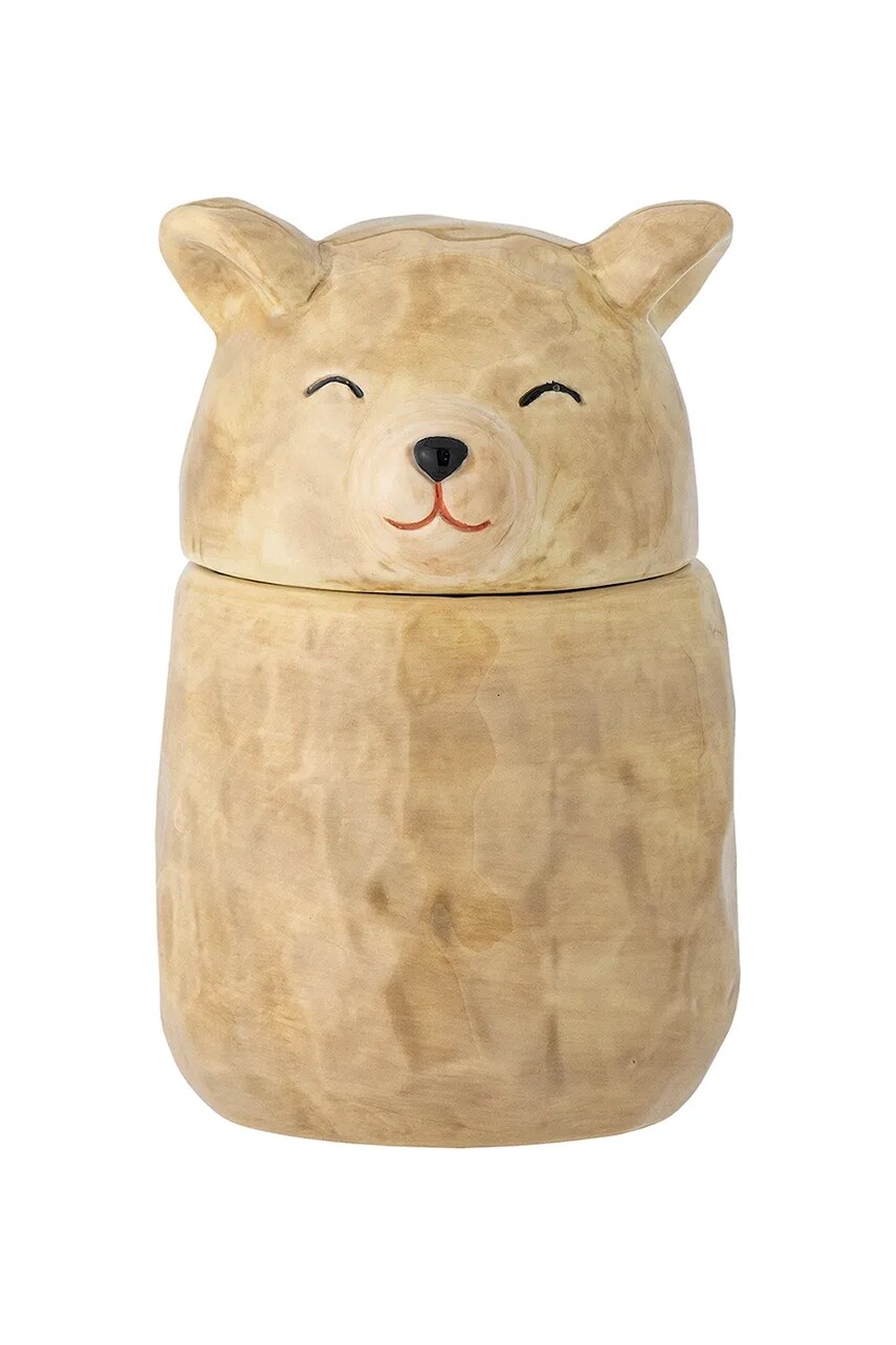 Nádoba s vekom Bloomingville Puk 145 ml hnedá farba