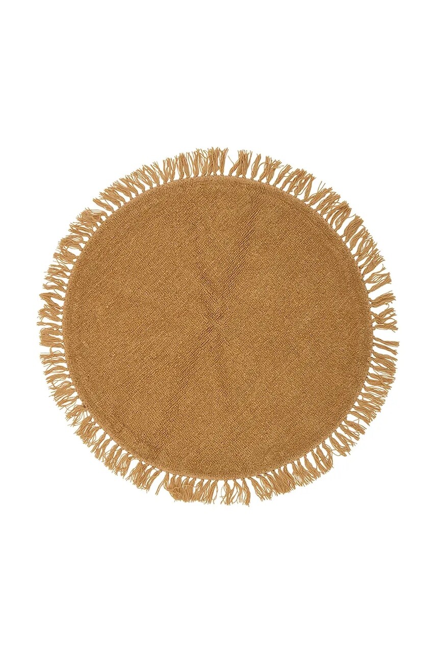 Vlnený koberec Bloomingville Lenea 110 cm hnedá farba