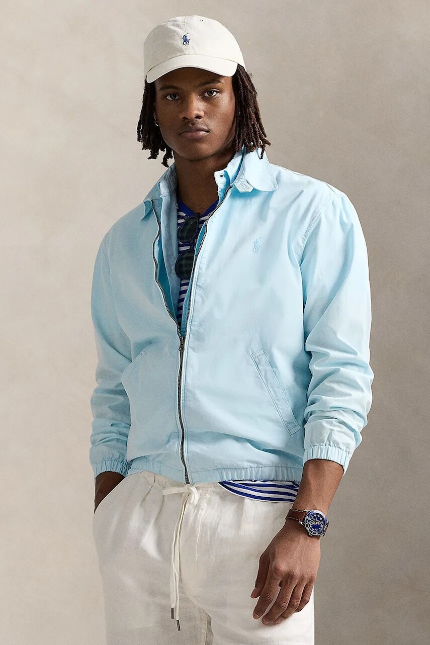 Bavlnená bunda Polo Ralph Lauren Unlined Windbreaker prechodná, 710961831