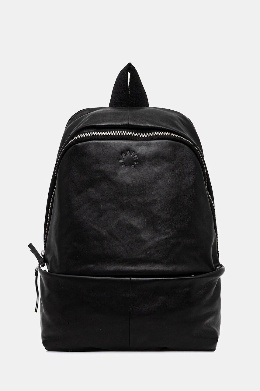 Kožený ruksak AllSaints FINN čierna farba, veľký, jednofarebný, M093XD