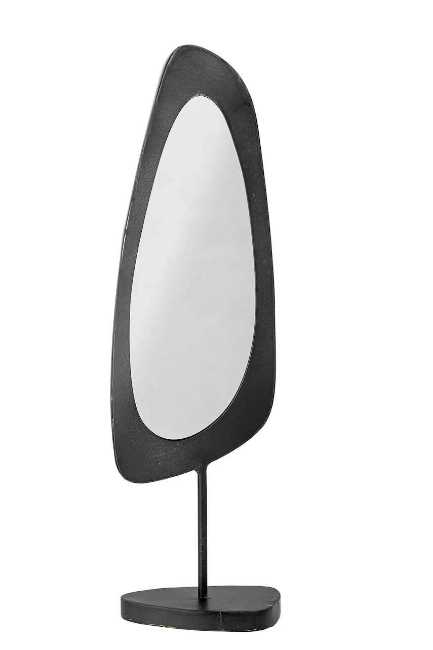 Stojace zrkadlo Bloomingville Avoa 14,5 x 50 x 10 cm čierna farba