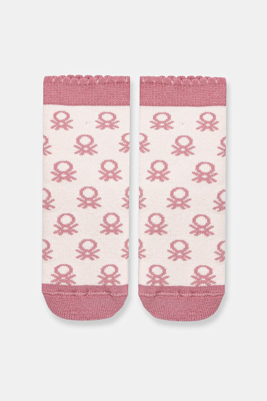Detské ponožky United Colors of Benetton ružová farba, 6AO30704D