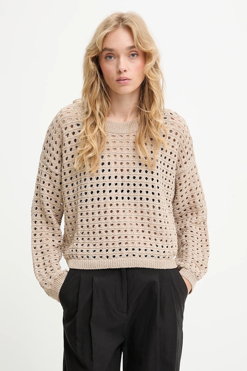 Sveter Answear.LAB béžová farba, ľahké