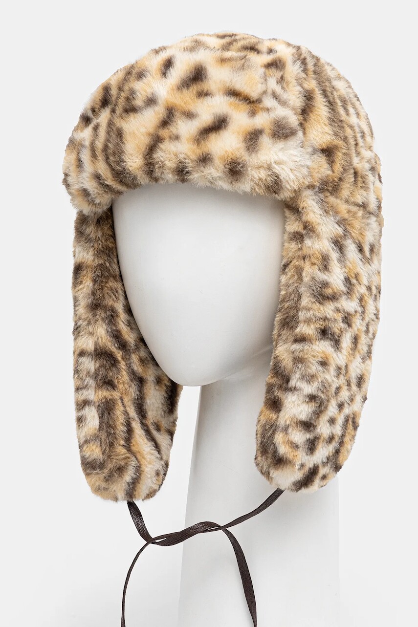 Čiapka Kangol LEOPARD TRAPPER hnedá farba, K4266ST.SL156
