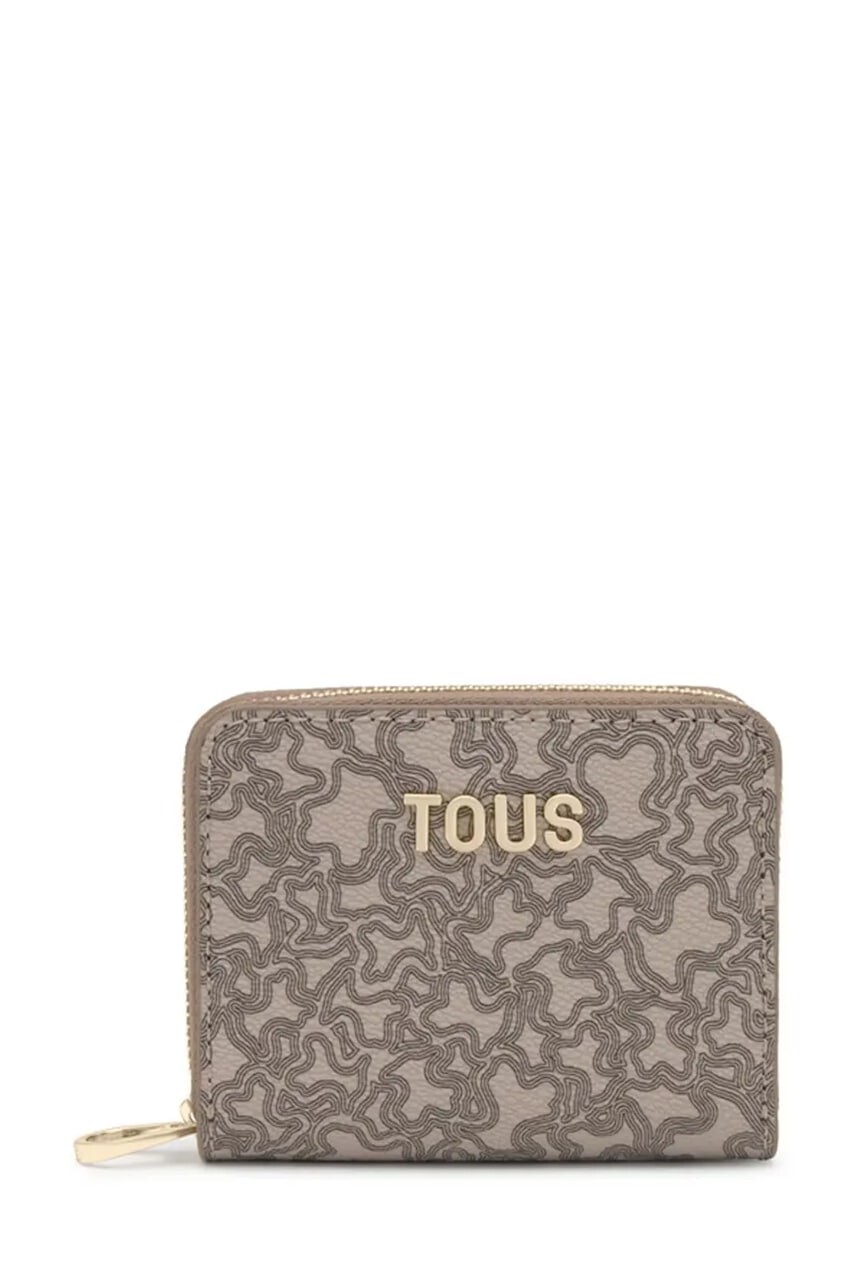 Peňaženka Tous KAOS MINI LINES dámska, šedá farba, 2002184144