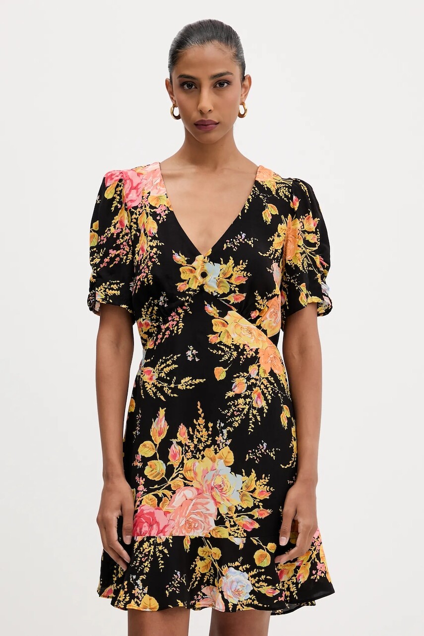 Šaty Never Fully Dressed čierna farba, mini, áčkový strih