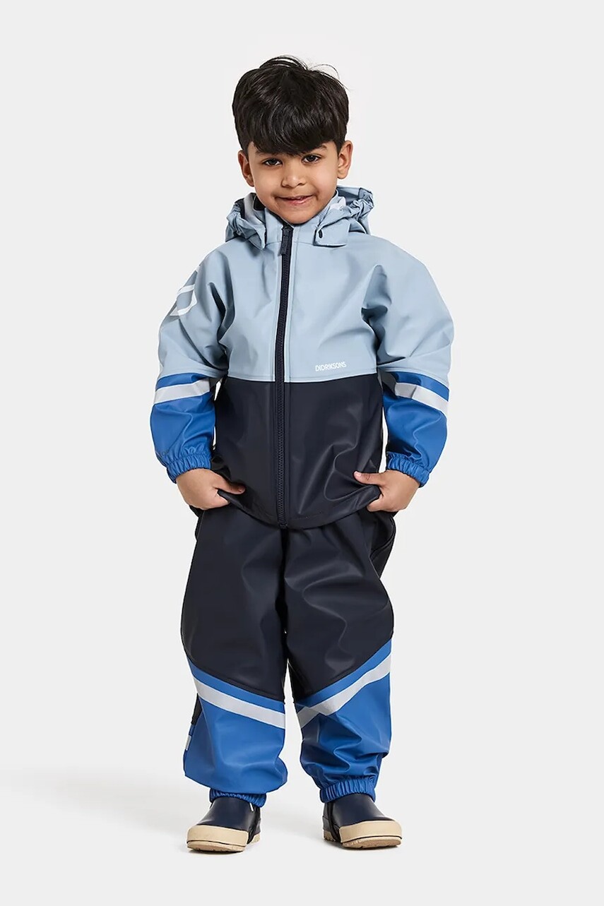 Bunda Didriksons WATERMAN KIDS SET 12 tmavomodrá farba, 505943