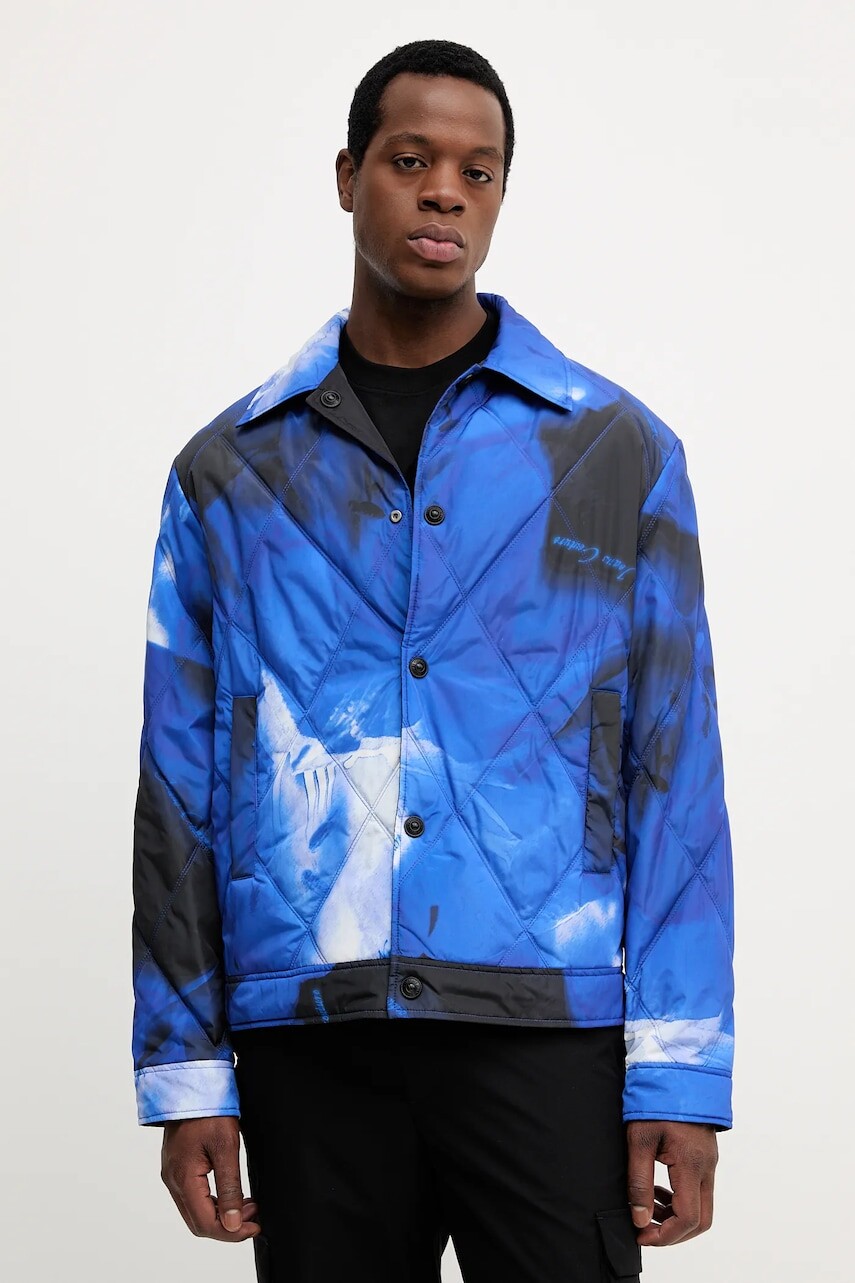 Obojstranná bunda Versace Jeans Couture čierna farba, prechodná, 79GASD17 CQ17D