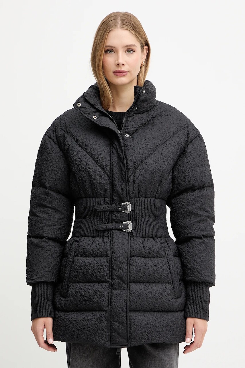 Páperová bunda Versace Jeans Couture čierna farba, zimná, 79HAUD15 CQ15D