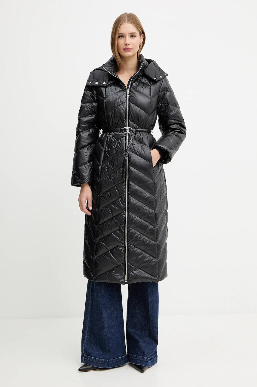 Bunda Liu Jo čierna farba, zimná, MF5021 T2709