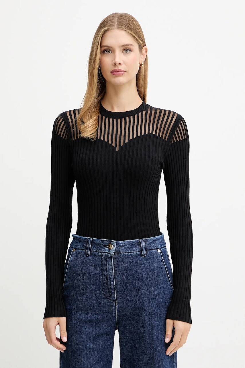 Sveter Morgan čierna farba, ľahký, MAMDO