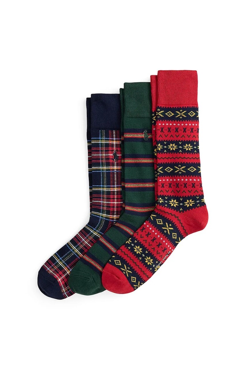 Ponožky Polo Ralph Lauren 3-pak viac farieb, 449P04715