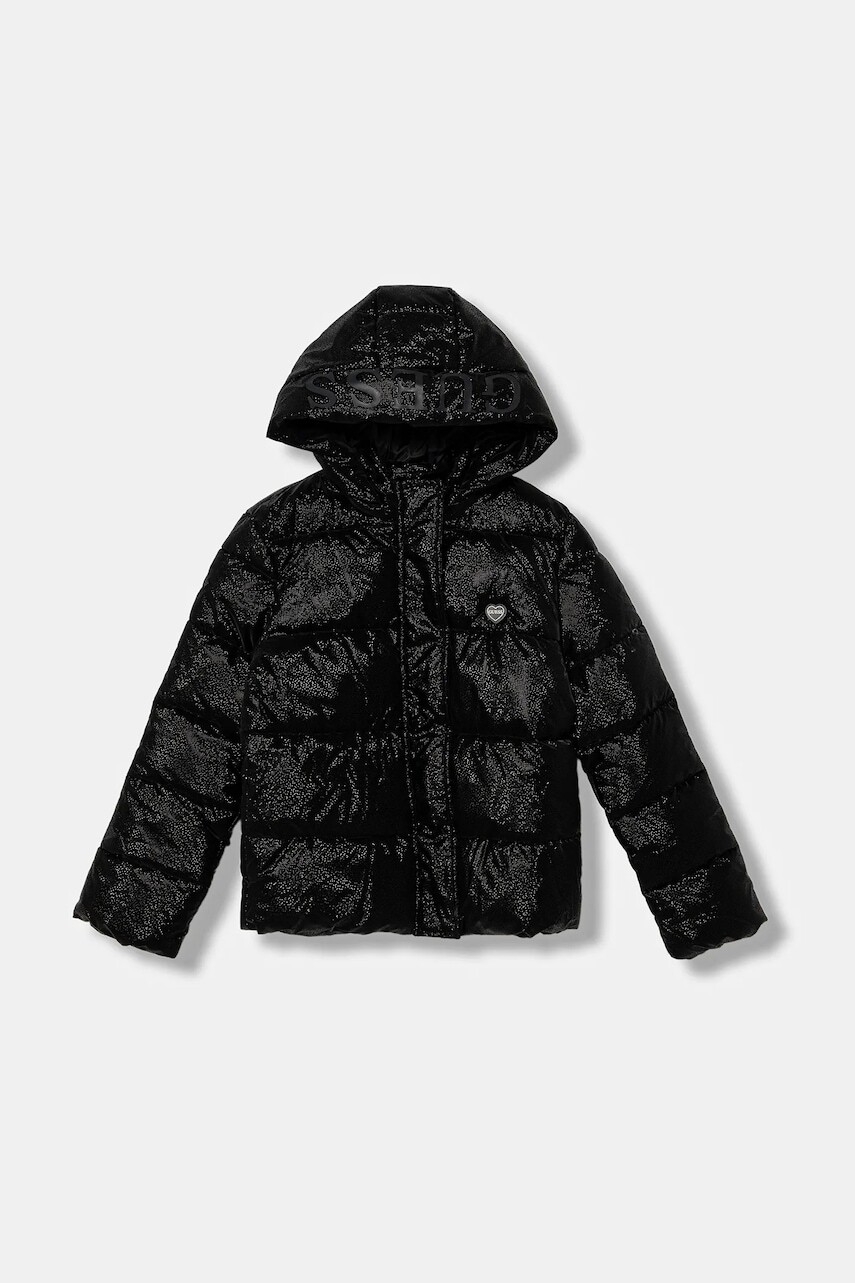 Detská bunda Guess čierna farba, J5BL13 WGIW0