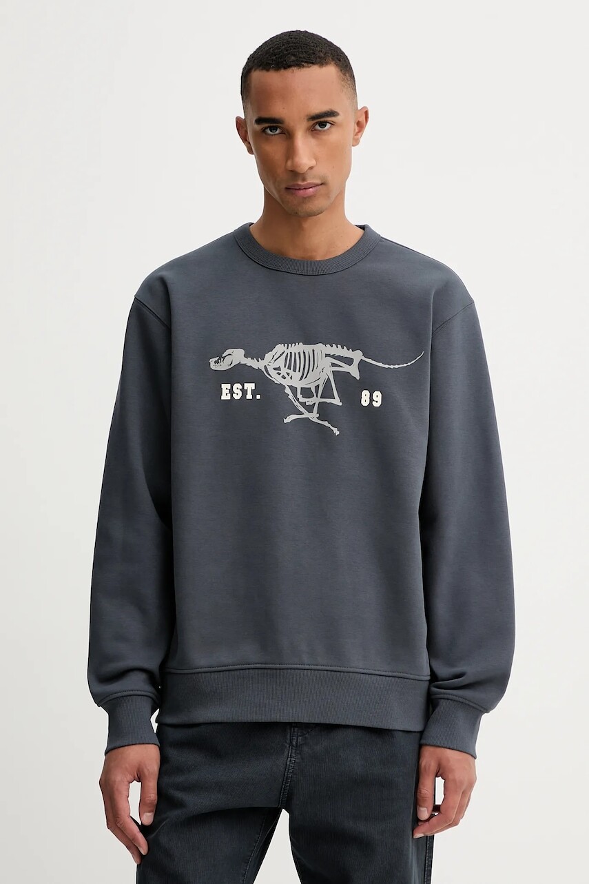 Mikina G-Star 0 šedá farba, s potlačou, D27095.D733