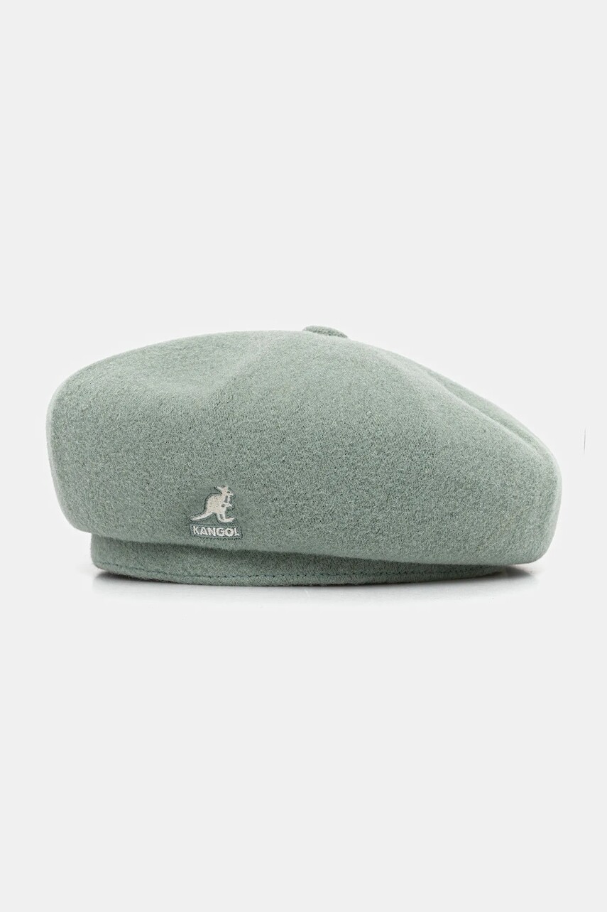 Vlnená baretka Kangol WOOL JAX zelená farba, K3107ST.SG308