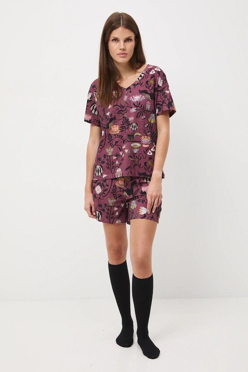 Pyžamo Medicine dámske, fialová farba