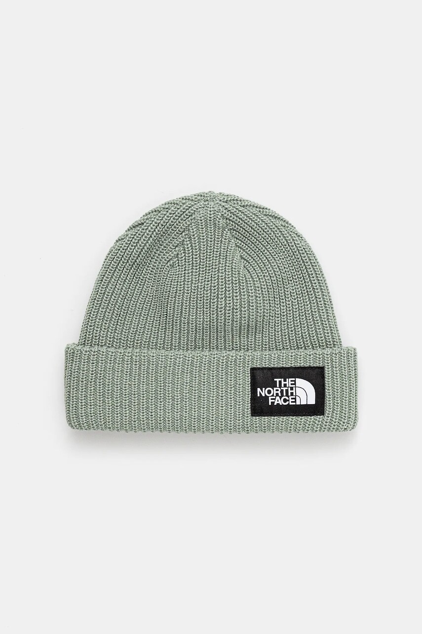 Detská čiapka The North Face KIDS SALTY LINED BEANIE zelená farba, NF0A8CGSBQ11