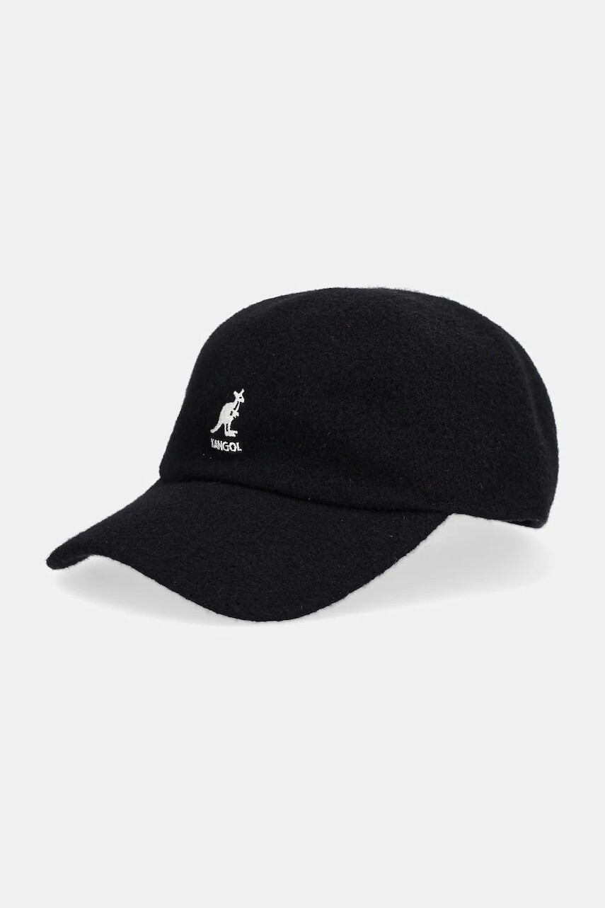 Čiapka s vlnenou podšívkou Kangol SPACECAP čierna farba, K3660.BK001