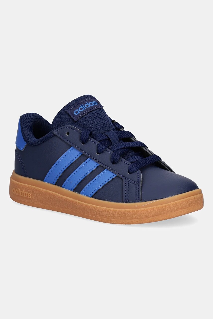 Detské tenisky adidas GRAND COURT 2.0 tmavomodrá farba, JS4344