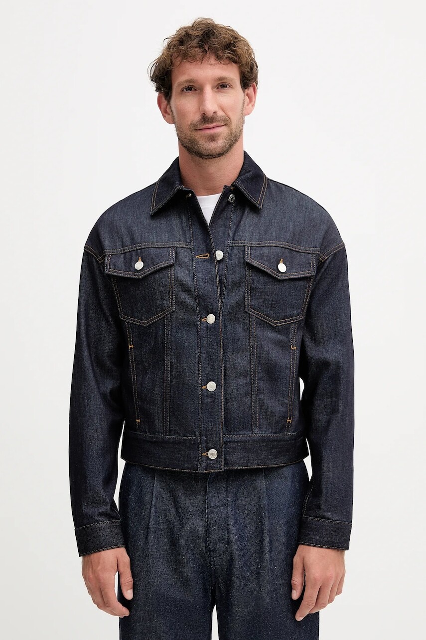 Rifľová bunda MAX&Co. tmavomodrá farba, prechodná, oversize, 2528046012200