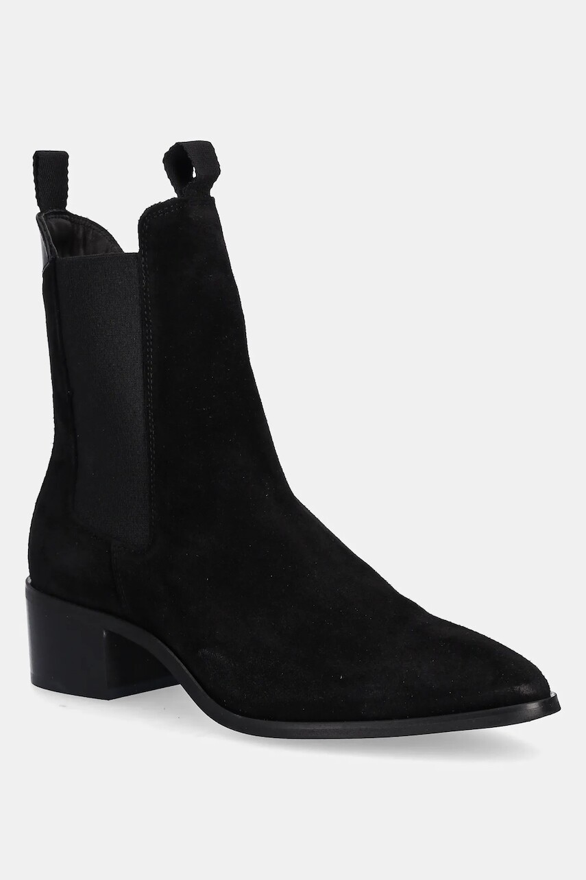 Semišové topánky chelsea Gant St Broomly čierna farba, na plochom podpätku, 31553093