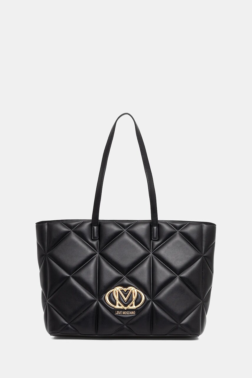 Kabelka Love Moschino čierna farba, JC4120PP0NLC0000