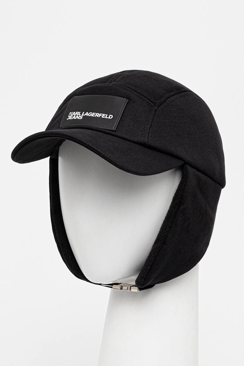 Šiltovka Karl Lagerfeld Jeans čierna farba, A4M33059