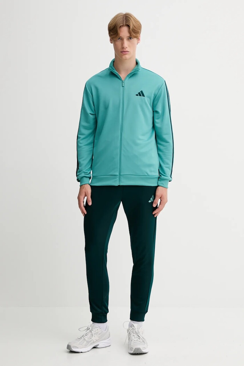 Tepláková súprava adidas 3-Sripes zelená farba, JX5518