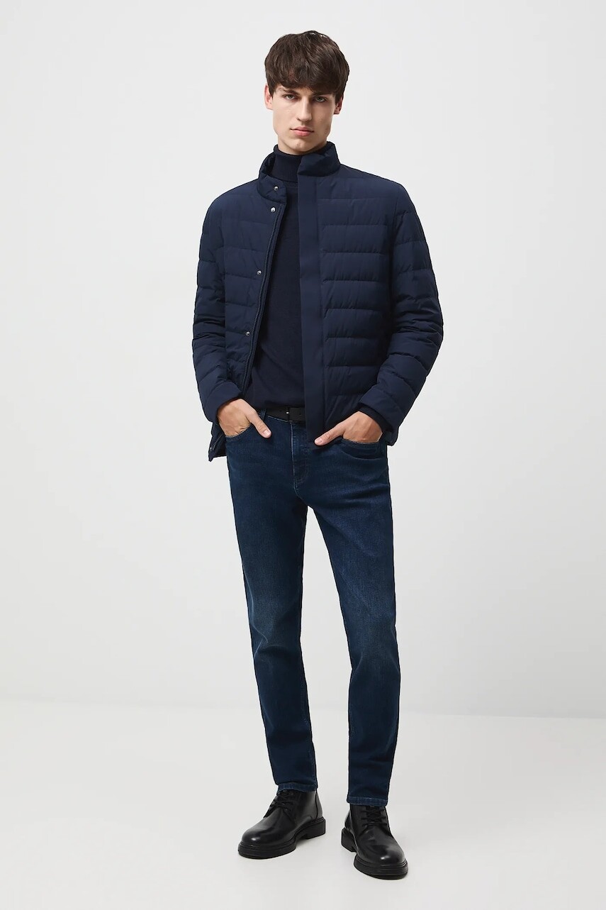 Páperová bunda Medicine tmavomodrá farba, zimná