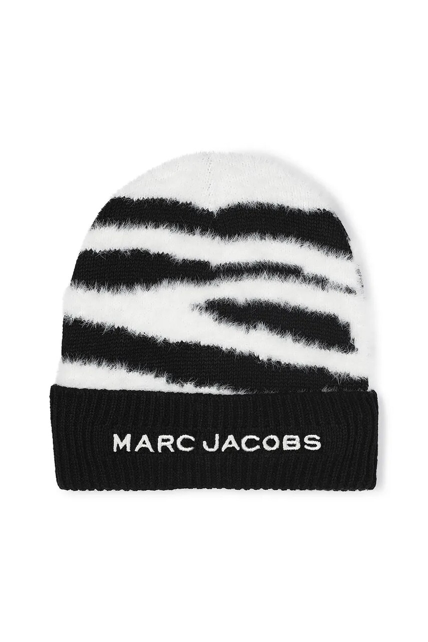 Detská čiapka Marc Jacobs čierna farba biela, W60677