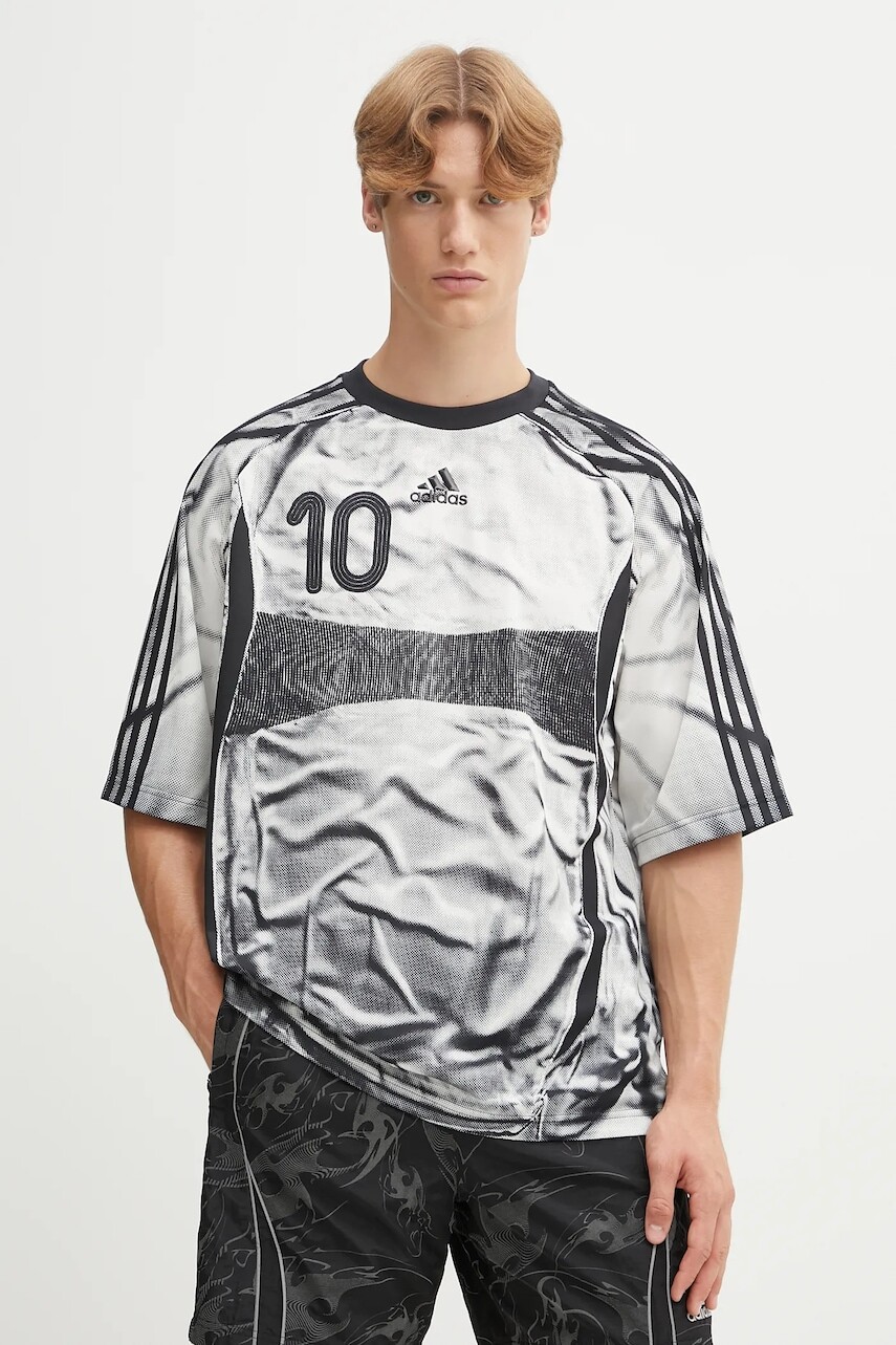 Tričko adidas Originals Adilenium Tg Je pánske, čierna farba, vzorované, KF8523