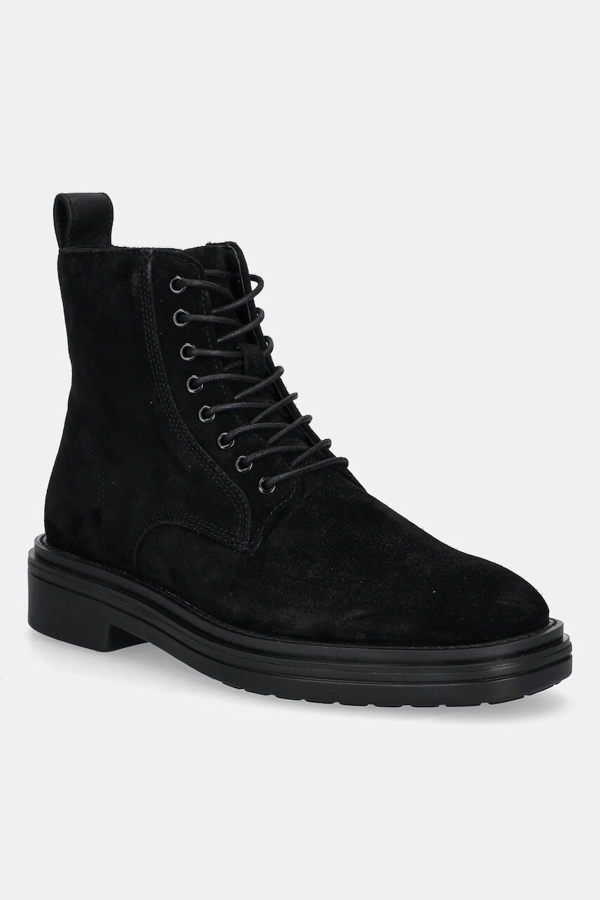 Semišové topánky Gant Boggar čierna farba, 31643135