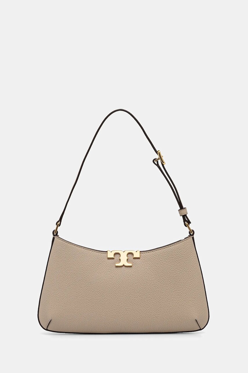 Kožená kabelka Tory Burch Eleanor Soft Slim béžová farba, 174850.250