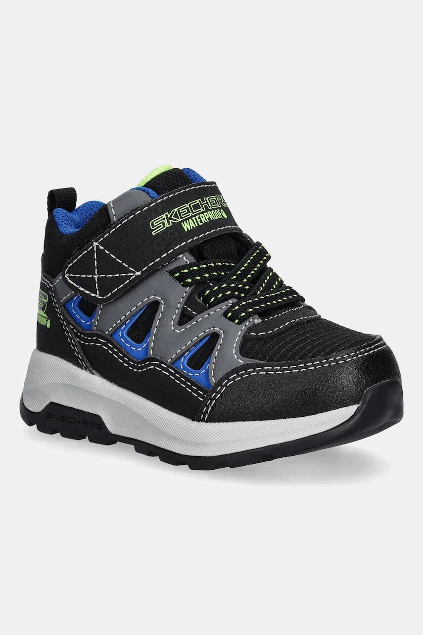 Detské zimné topánky Skechers STORM BLAZER - DRIZZLE SQUAD čierna farba, 406377N