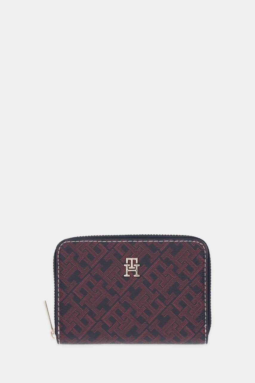 Peňaženka Tommy Hilfiger dámska, tmavomodrá farba, AW0AW17736