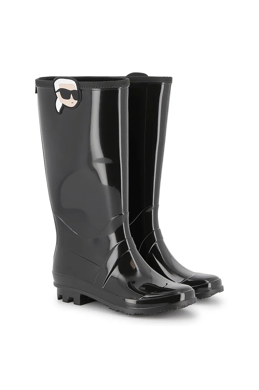 Detská vesta Karl Lagerfeld čierna farba, Z30985