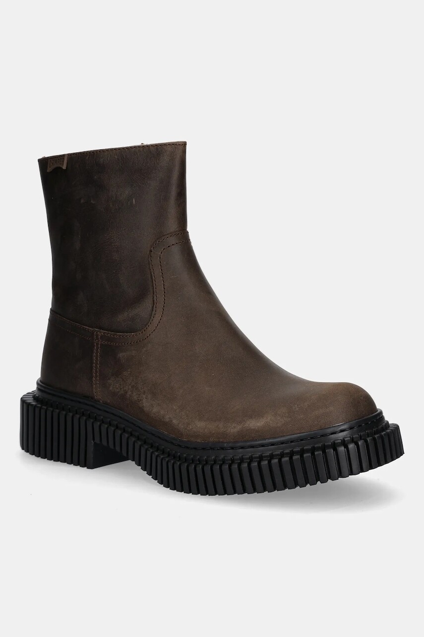 Kožená obuv Camper Pix Berlin hnedá farba, K300525-002