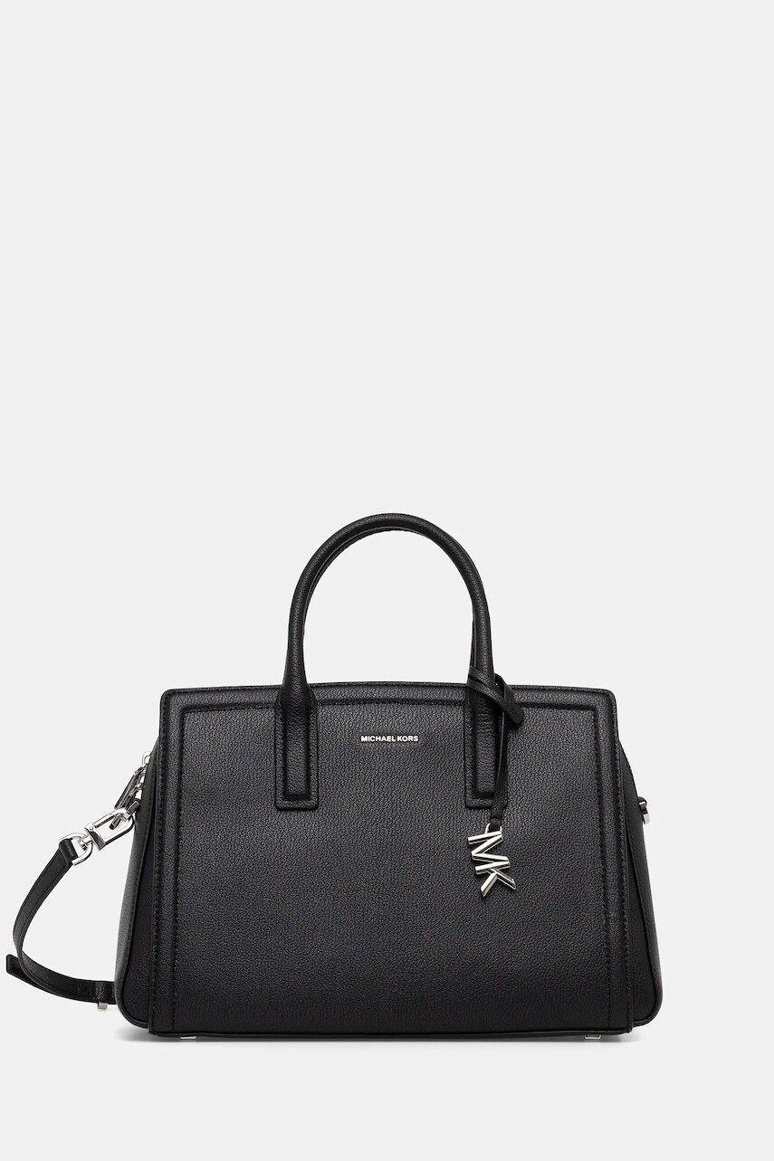 Kožená kabelka MICHAEL Michael Kors čierna farba, 30S5S9IS2L