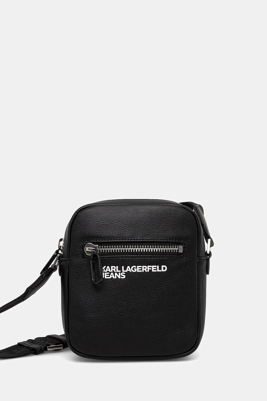 Malá taška Karl Lagerfeld Jeans čierna farba, A4M30316