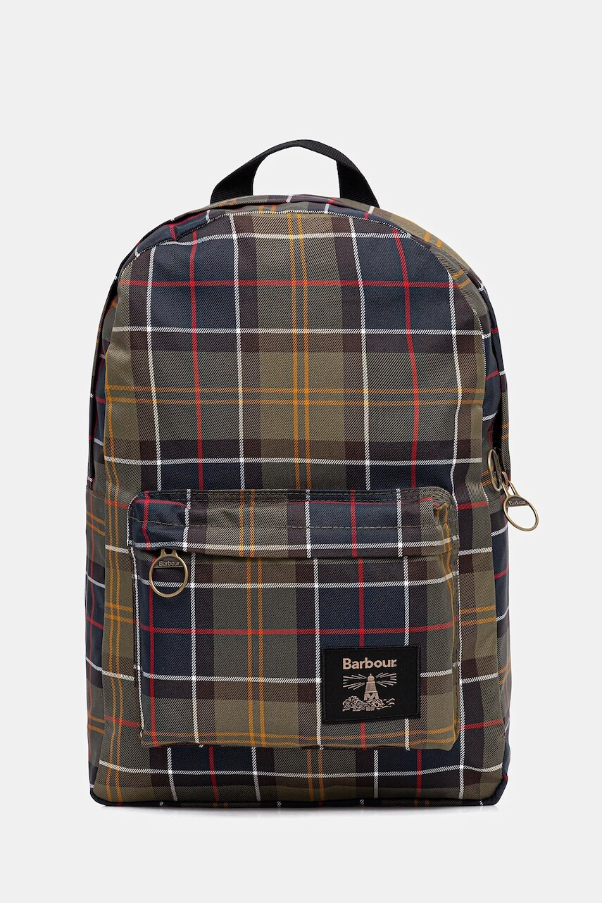 Ruksak Barbour zelená farba, veľký, vzorovaný, UBA0754