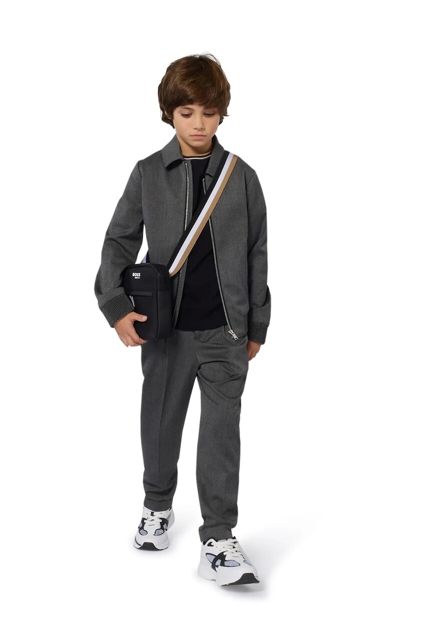 Detská bunda BOSS čierna farba, J52386