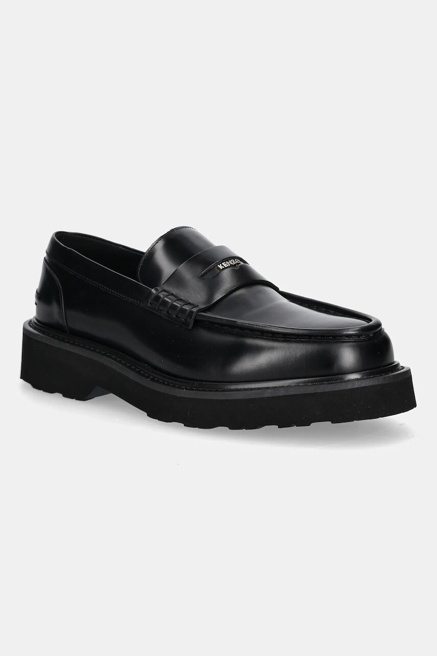Kožené mokasíny Kenzo Ukio Loafers čierna farba, FF55LO110L52.99